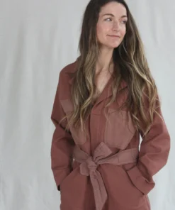 Caron Callahan Skillman Jumpsuit Clay 13 Caron Callahan Skillman Jumpsuit Clay