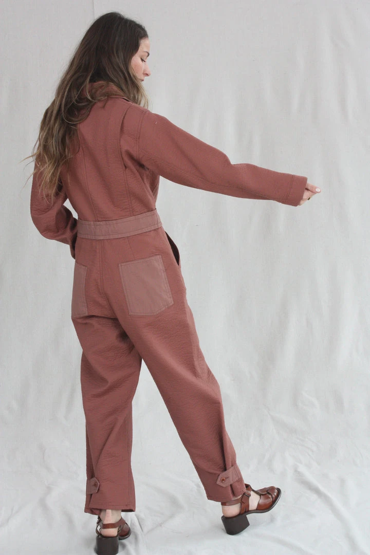 Caron Callahan Skillman Jumpsuit Clay 6 Caron Callahan Skillman Jumpsuit Clay