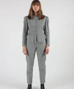 Town Clothes Garvanza Pant Onyx Houndstooth