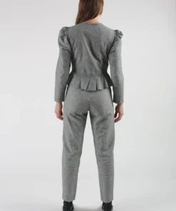 Town Clothes Rosa Blouse Onyx Houndstooth Shirts And Blouses