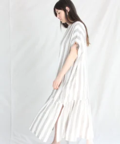 Black Crane Box Dress Wide Stripe New Arrivals