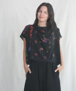 Anntian Asymetric Top Panel Print Q New Arrivals