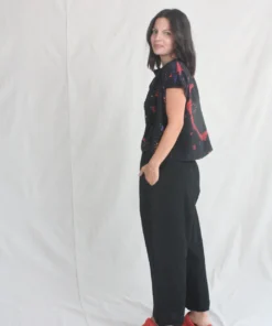 Anntian Asymetric Top Panel Print Q New Arrivals