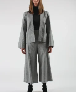 Town Clothes Jackets Regina Jacket Onyx Houndstooth