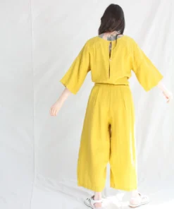 Black Crane Pea Jumpsuit Gold 12 Black Crane Pea Jumpsuit Gold