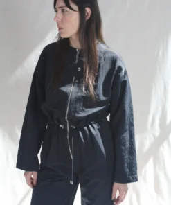 Nomia Zip Front Jumpsuit Midnight Sale