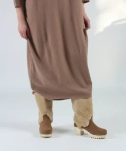 No.6 Alpha Shearling Boot On Mid Tread Honey