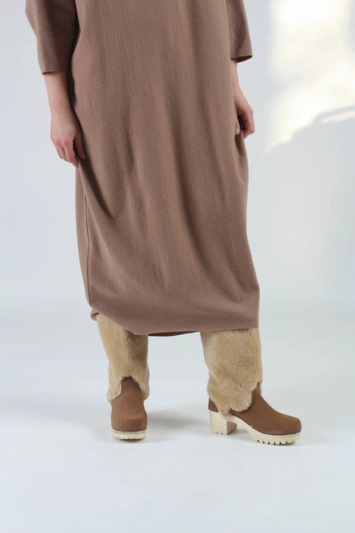 No.6 Alpha Shearling Boot On Mid Tread Honey 4 No.6 Alpha Shearling Boot On Mid Tread Honey