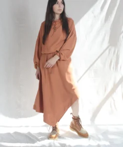 Nomia Shirts And Blouses Hooded Pullover Paprika