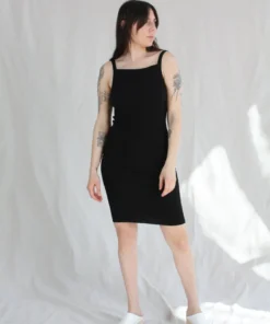 Giu Giu Nonna Slip Dress Onyx