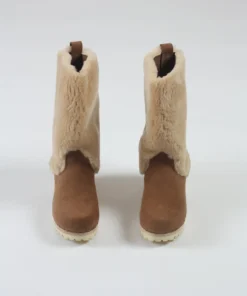 No.6 Alpha Shearling Boot On Mid Tread Honey