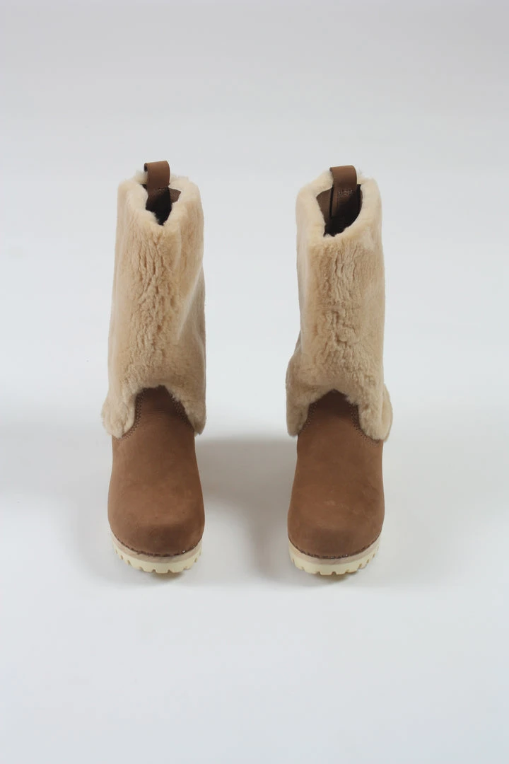 No.6 Alpha Shearling Boot On Mid Tread Honey 3 No.6 Alpha Shearling Boot On Mid Tread Honey