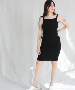 Giu Giu Nonna Slip Dress Onyx
