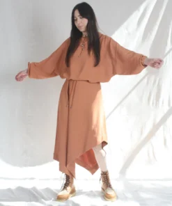 Nomia Shirts And Blouses Hooded Pullover Paprika