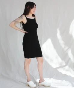 Giu Giu Nonna Slip Dress Onyx