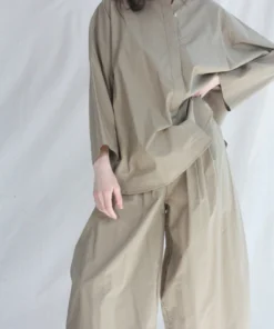 Black Crane New Arrivals Box Shirt Clay