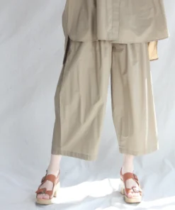 Black Crane Wide Pants Clay New Arrivals