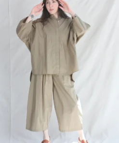 Black Crane Wide Pants Clay New Arrivals