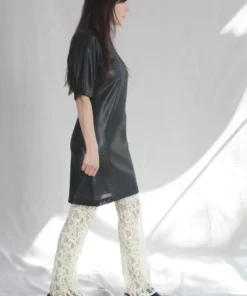 Nomia Long Flared Pants Ivory Lace