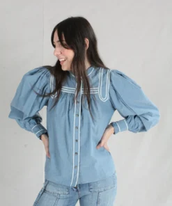 Ulla Johnson Shirts And Blouses Abigail Blouse Chambray