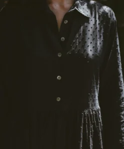 Natalie Martin Dresses Heath Dress Black Swiss Dot