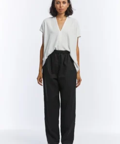 Miranda Bennett Pants Hadid Pant Black Linen