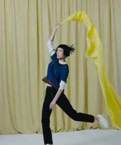 Carleen One-Tone Jeans Black