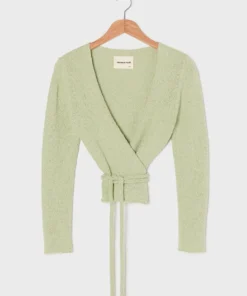 Misha & Puff Bouclé Rehearsal Wrap Limestone New Arrivals