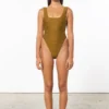 Mara Hoffman Idalia One Piece Olive Swim