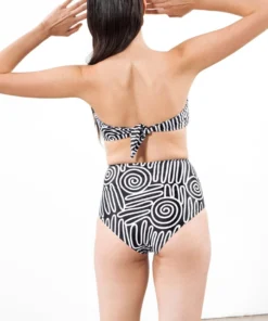 Mara Hoffman Swim Lydia Bikini Bottom Black And White