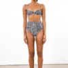 Mara Hoffman Mazyln Bikini Top Black And White