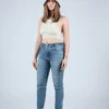 Moussy MV Kepner Tapered High-Waisted Jeans Blue