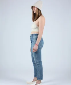 Moussy MV Kepner Tapered High-Waisted Jeans Blue