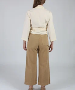 Wray Shirts And Blouses Wrap Top Ivory