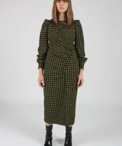 Rachel Comey Dresses Proposition Dress Stretchy Black Plaid