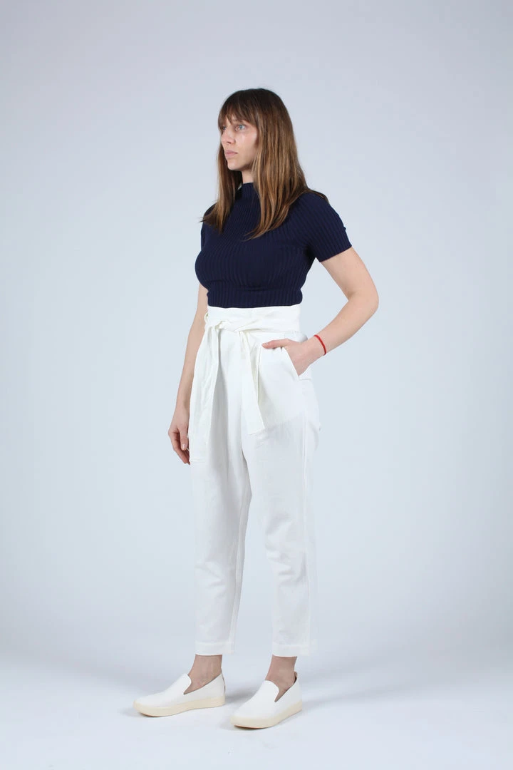 Apiece Apart Pants Isa Wrap Pant Cream 4 Apiece Apart Pants Isa Wrap Pant Cream