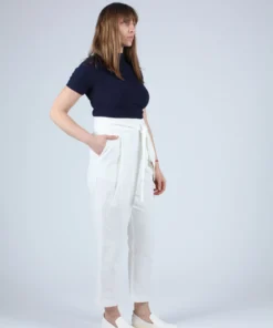 Apiece Apart Pants Isa Wrap Pant Cream 8 Apiece Apart Pants Isa Wrap Pant Cream