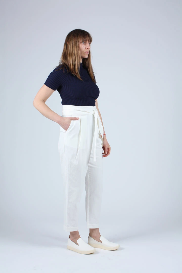 Apiece Apart Pants Isa Wrap Pant Cream 5 Apiece Apart Pants Isa Wrap Pant Cream