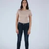 Moussy Rebirth High Waisted Skinny Jean Dark Blue Denim