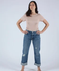 Moussy MV Celina Cropped Straight Dark Blue Denim