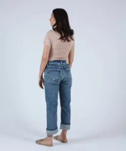 Moussy MV Celina Cropped Straight Dark Blue Denim