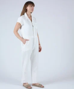 Apiece Apart Azore Jumpsuit Cream