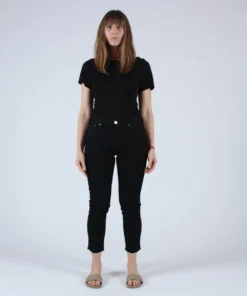 Moussy Rebirth High Waisted Skinny Jean Black Denim