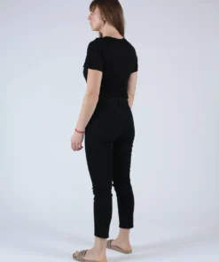 Moussy Rebirth High Waisted Skinny Jean Black Denim