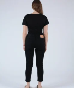 Moussy Rebirth High Waisted Skinny Jean Black Denim