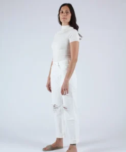 Moussy Denim MV Hialeah Wide Straight White