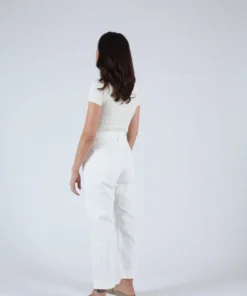 Moussy Denim MV Hialeah Wide Straight White