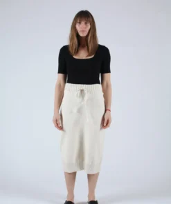 Wol Hide Pebble Skirt Natural