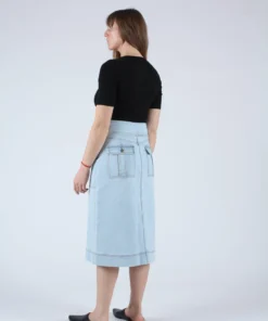 Ulla Johnson Andi Skirt Light Wash Skirts