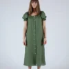 Sleeper Dresses Brigitte Maxi Dress Cypress Green